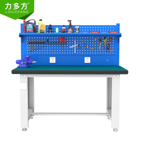 力多方 钳工台操作台重型工作台工厂车间打包工具桌维修桌防静电1.8米 N款