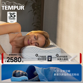 泰普尔 丹麦进口记忆棉感温枕慢回弹枕头睡眠枕头夏凉枕枕芯酷爽感温枕 酷爽感温枕QM（蓝色升级款）