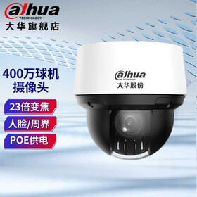 dahua大华球机400万23倍变焦红外夜视人脸周界室内外吸顶安装4吋poe网络监控自动巡航摄像头 DH-SD4A423-DP-I 不含存储卡