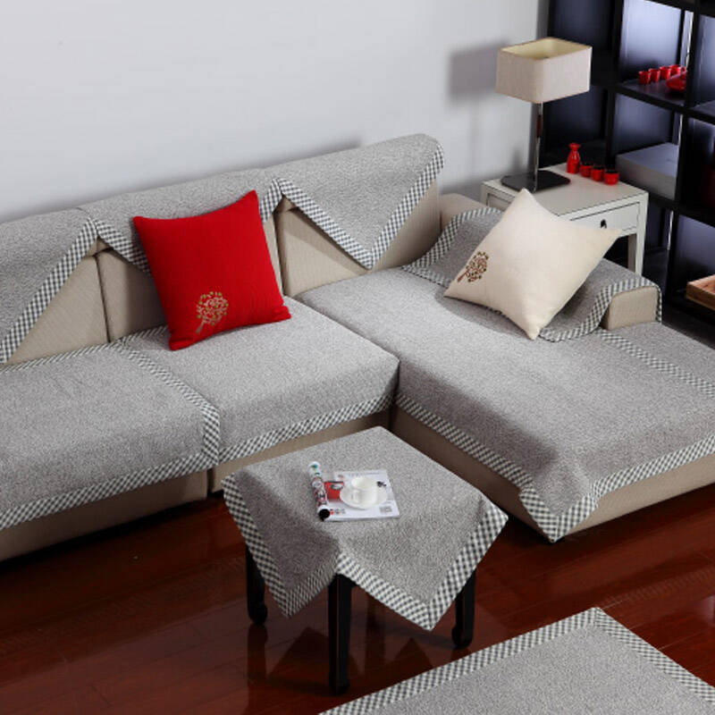 t田园风光棉麻沙发坐垫沙发垫编织系列 70cm*180cm一条 - 京东触屏版