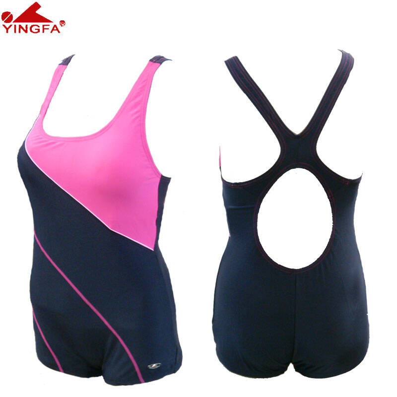 英发民用/专业/两用型女士三角抗氯数码印花泳衣y1363 红色 m