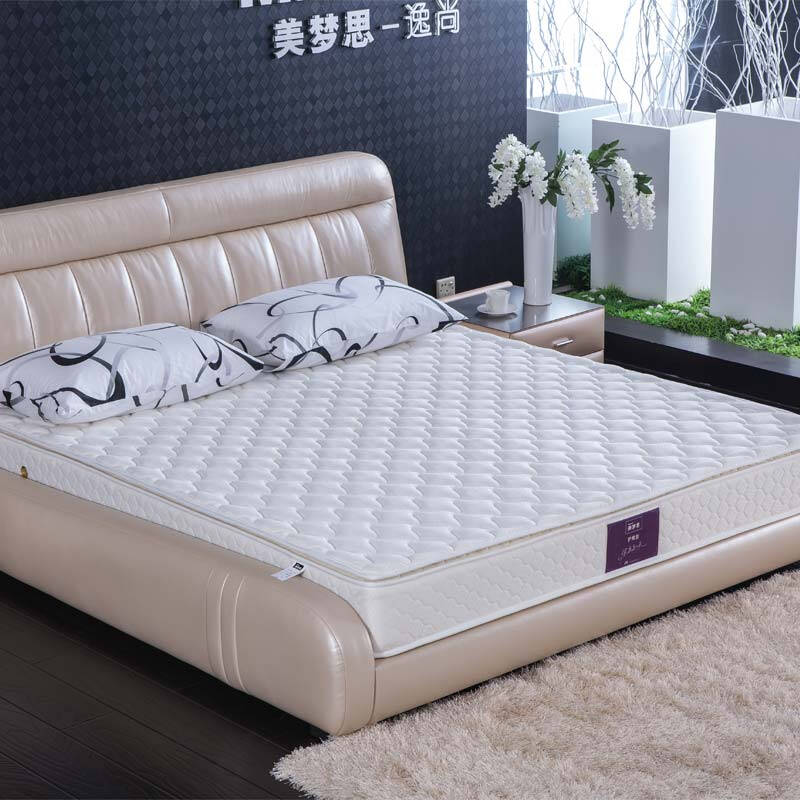 美梦思(memos)护背床垫 环保护背护脊 席梦思弹簧软硬适中床垫 白色