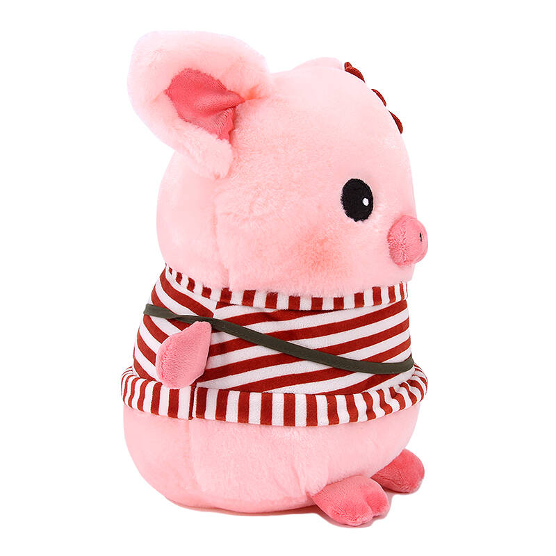 正品hwd 嘟嘟猪 毛绒玩具 麦兜猪公仔 抱枕生日礼物猪公仔 红色衣服