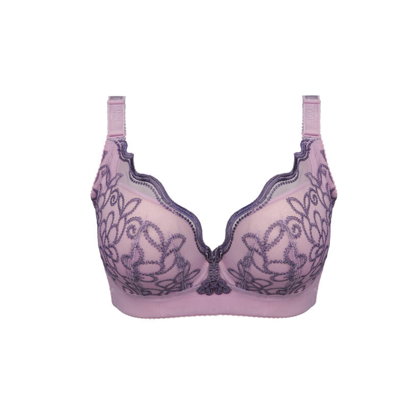 俏丹娜 春秋款加宽侧比收副乳文胸 5/8中厚模杯女士聚拢型内衣 2262