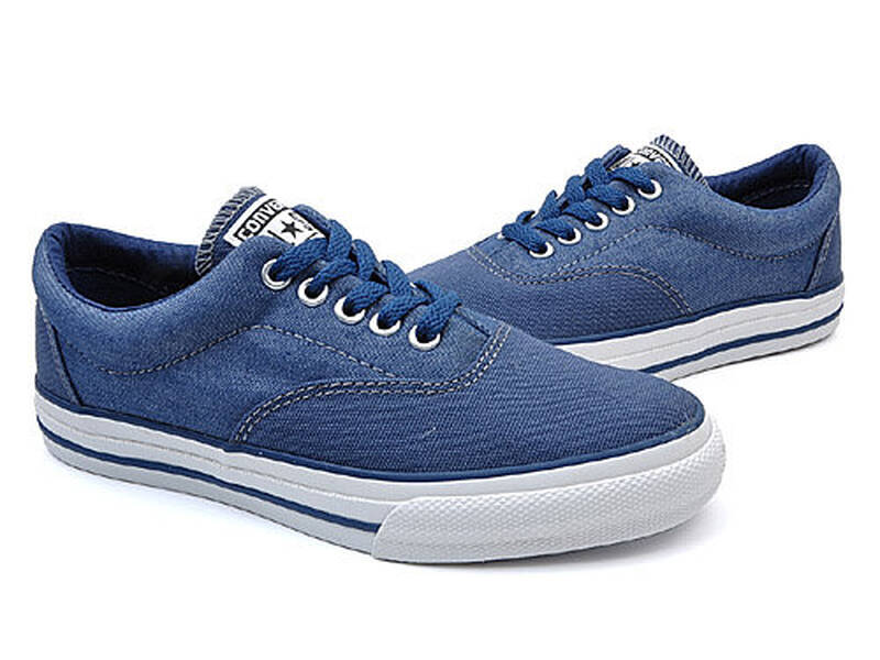 中性百搭街头纯色布面舒适低帮运动休闲板鞋-cs136337 深蓝色 41