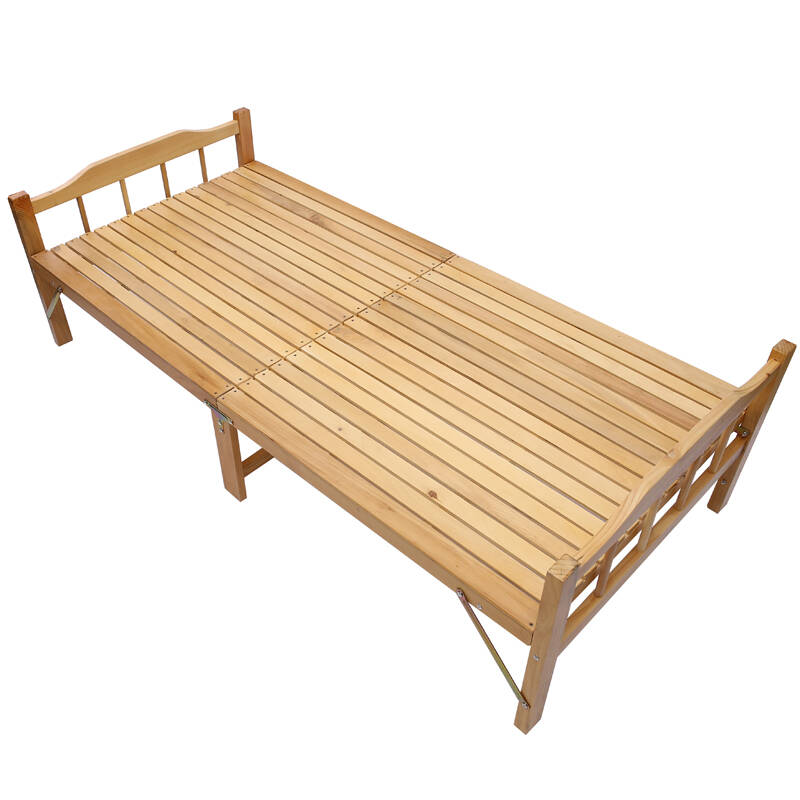 知竹家居 高档 实木床 双人 折叠床 木 硬板床 加厚 午休床 绿色环保