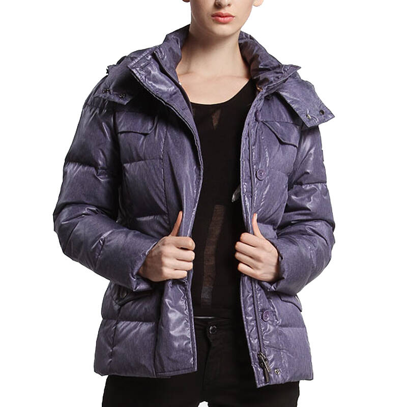 calvin klein ck 卡文克莱 女士带帽立领修身鹅绒服555544-64976 浅