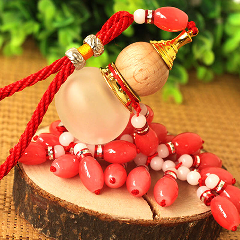 星光尚品 水晶葫芦汽车挂件 挂饰 红色