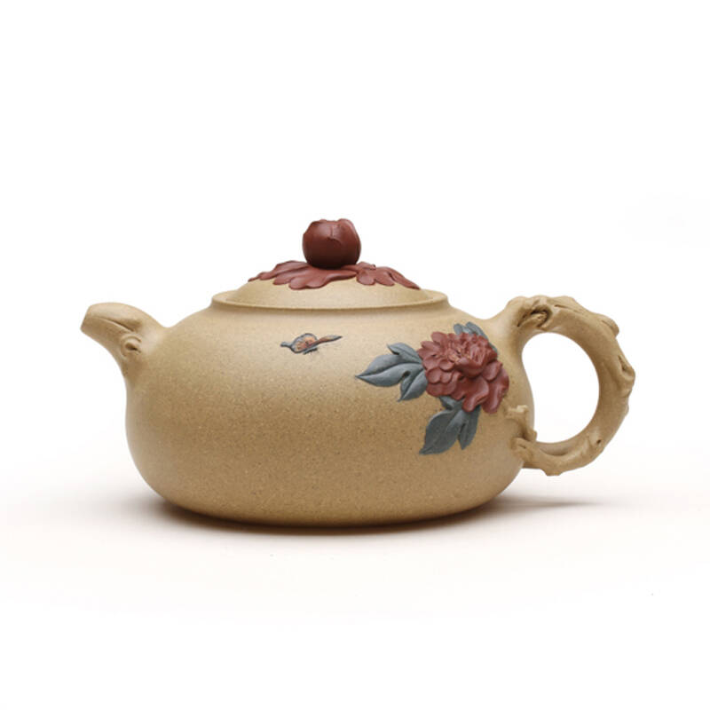 藏壶者宜兴紫砂壶 曹婉芬大师徒弟范建峰(全手工花开富贵壶)紫砂茶具