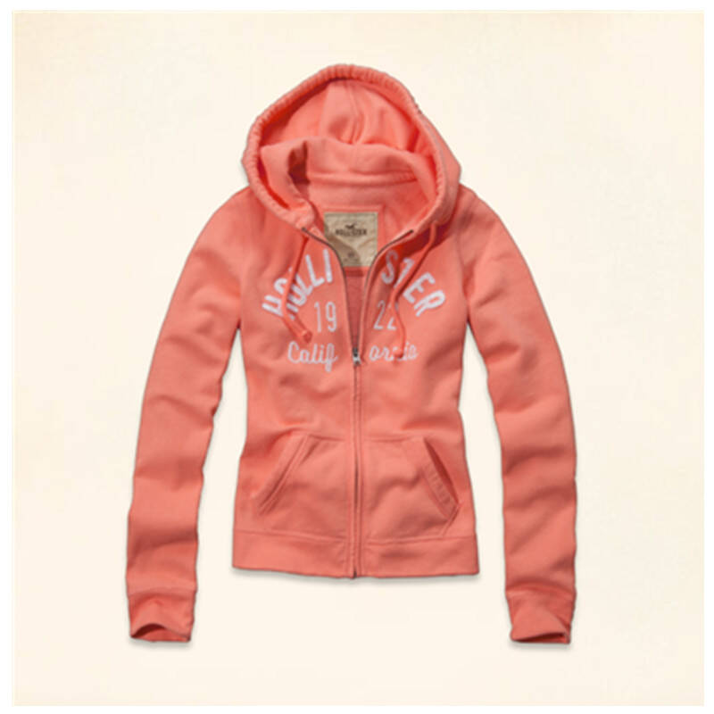 618爆品抢先逛 hollister 霍利斯特 女士时尚全拉链卫衣 洛布丝特