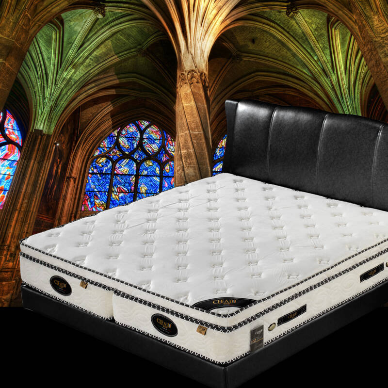 赛梵罗 马里兰 进口5cm天然乳胶床垫 空气双层独立弹簧席慕斯床垫