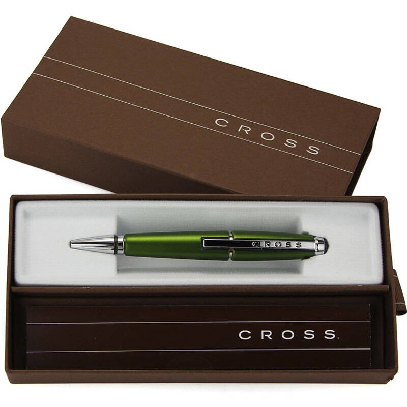 高仕(cross) 精锐系列宝珠笔 商务礼品伸缩式签字笔at0555-4 清新绿