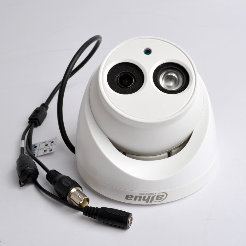 dahua 大华监控摄像头模拟同轴高清内置音频高清半球监控器摄像机dh