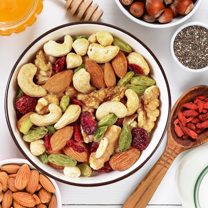 姚生记 每日坚果炒货 休闲零食干果仁蜜饯果干葡萄干新疆核桃巴旦木