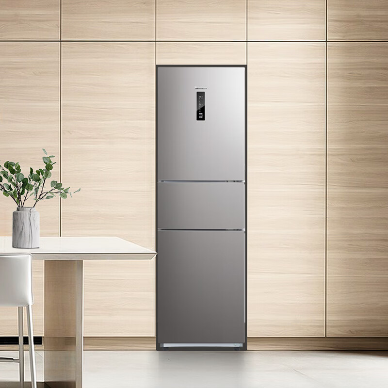 小天鹅littleswan225升三门冰箱一级能效变频双系统风冷无霜铂金净味