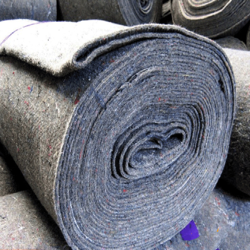 满城花土工布公路无纺布混凝土养护毯保湿吸水黑心棉毡大棚保温棉被