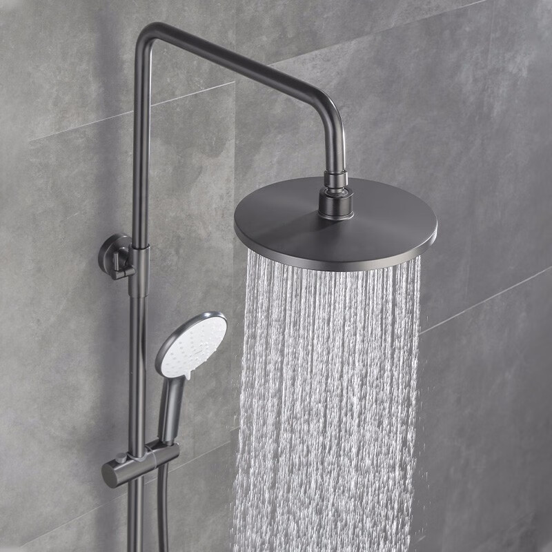 arrow箭牌卫浴淋浴花洒套装枪灰色沐浴器增压花洒喷头家用卫生间浴室