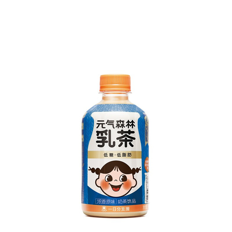 元気森林 元气森林低脂肪乳茶奶茶 450ml*6瓶 茉香奶绿*6