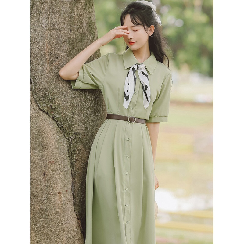 幼儿教师面试夏天服装连衣裙夏季教资幼儿园园服女装考研复试衣服老师