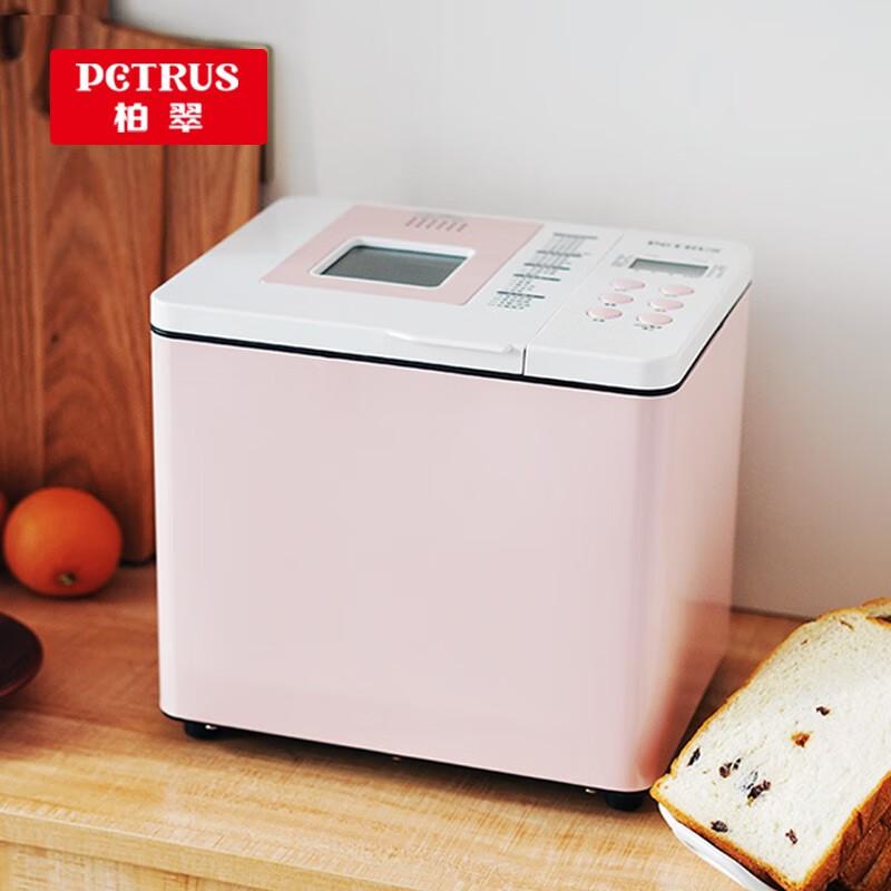 柏翠petrus烤面包机全自动家用早餐机和面揉面机吐司机双管冰淇淋pe