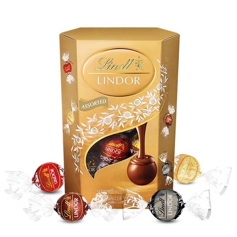 意大利进口 瑞士莲(lindt)软心精选巧克力分享装200g - 喵喵折官网