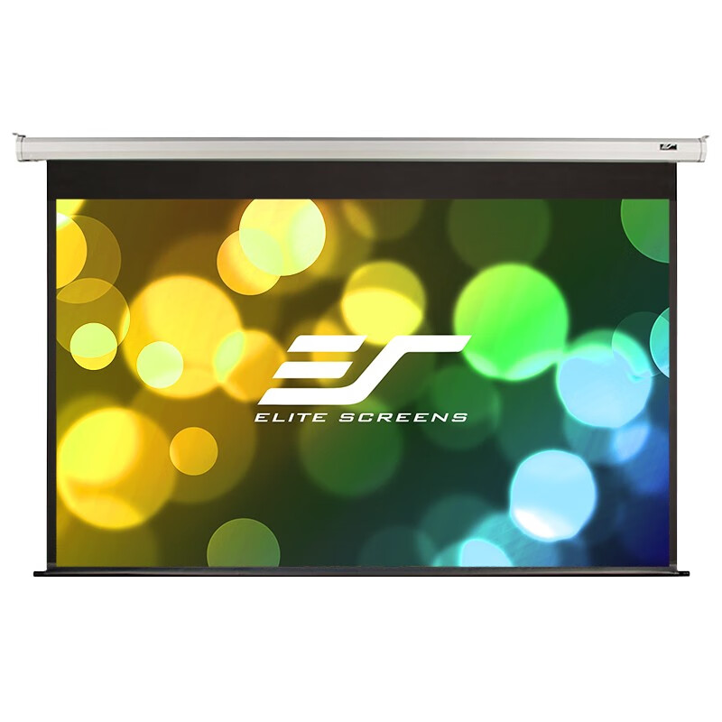 億立（Elite Screens）120英寸16:9玻纖電動幕布 投影幕布 投影儀幕布（JSP120HT2-E12 支持聯動 適用長焦）