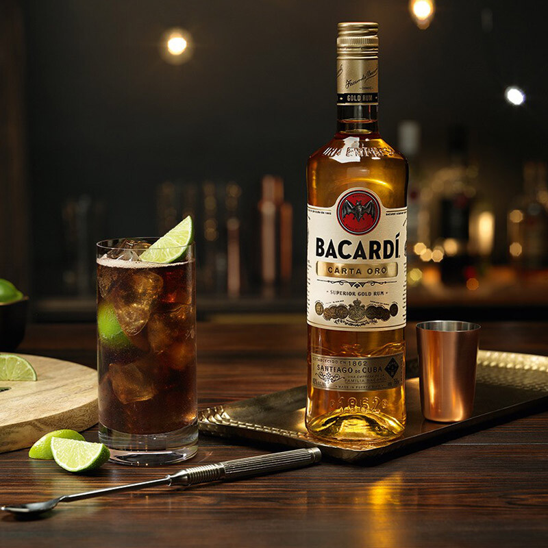 百加得bacardi金朗姆酒750mlmojito莫吉托莫吉多鸡尾酒基酒调酒烘焙