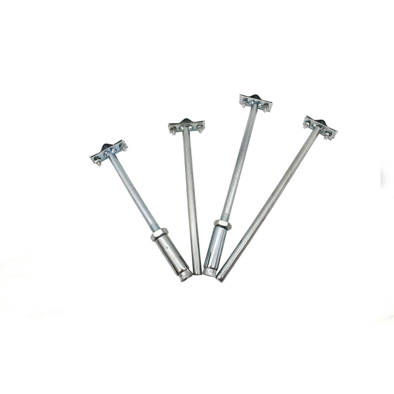 syezyo避雷卡子支架膨胀光杆防雷卡镀锌避雷带t型膨胀管卡脊瓦夹支撑