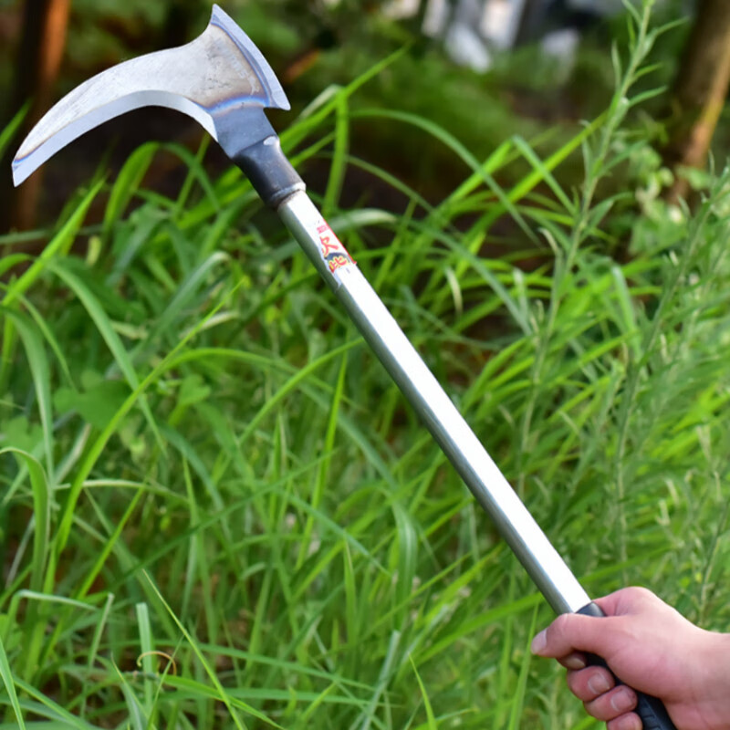 新款加重加厚双镰刀柴刀树枝割草刀户外刀开路刀野外刀头双砍镰刀头38