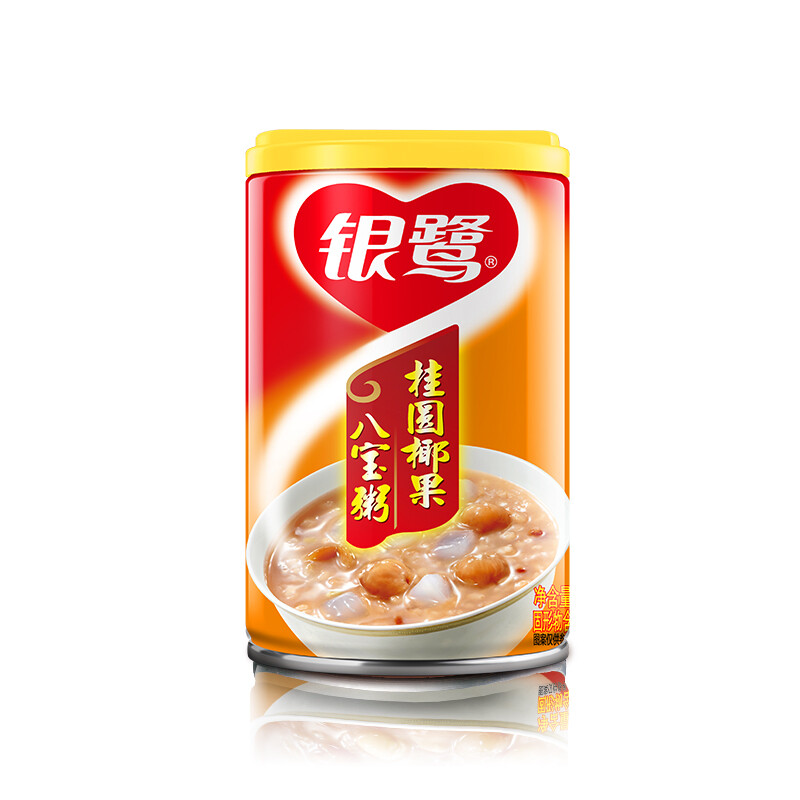 银鹭 八宝粥 桂圆椰果八宝粥 280g*12罐 整箱粥礼盒装 *2件