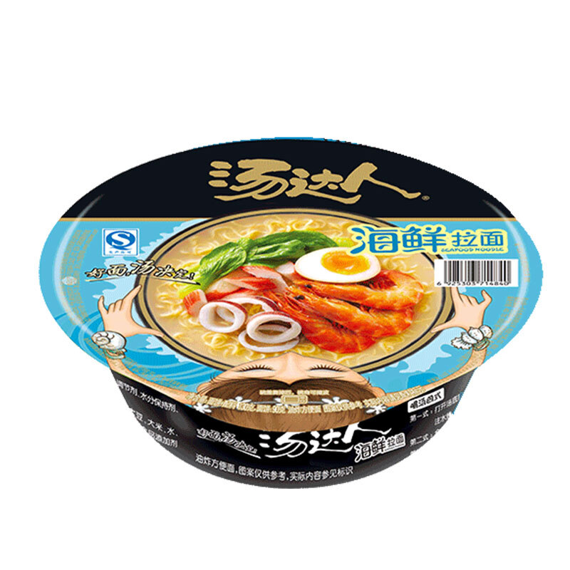【城区满68配送】统一 汤达人 海鲜拉面 碗面 1碗