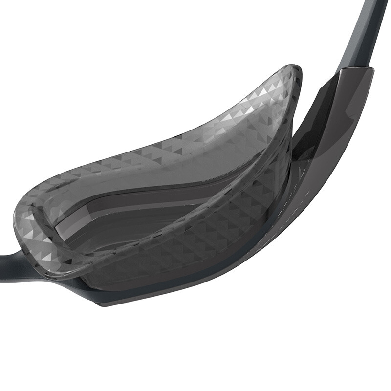 speedo速比涛专业训练大框大视野柔软贴合泳镜812266d640灰色烟灰均码