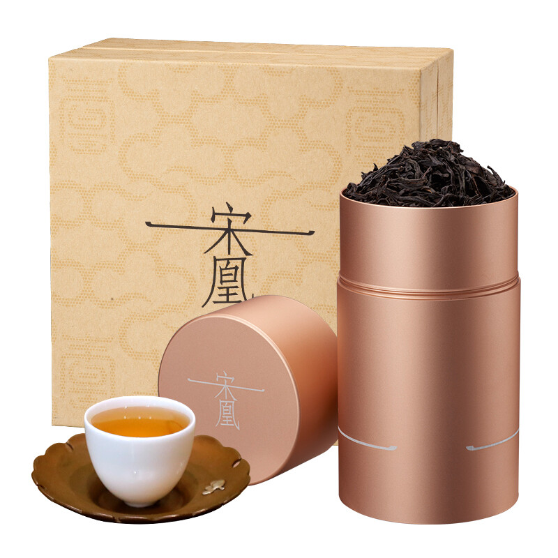 宋凰乌龙茶茶叶礼盒装凤凰单枞茶特级广东潮州单丛茶蜜兰香密韵小单罐