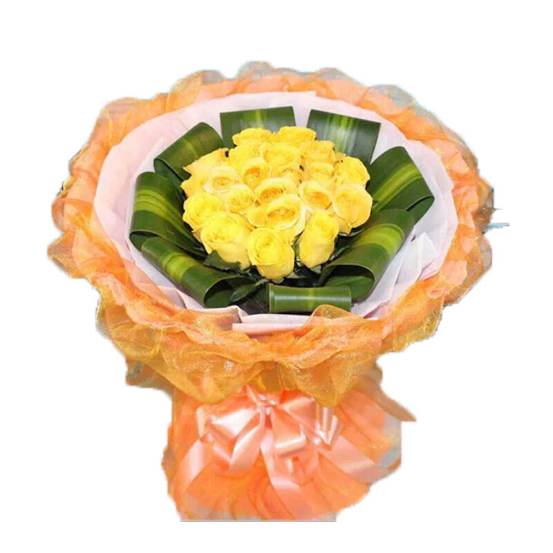 33朵黄玫瑰鲜花速递情人节七夕节送花龙岩新罗区上杭县武平县连城县
