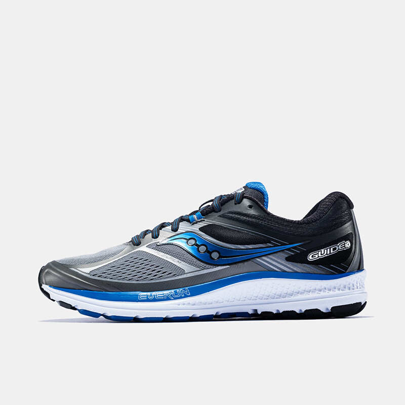 saucony圣康尼现货 guide 10 稳定支撑跑步鞋 男子跑鞋 s20350-a 灰