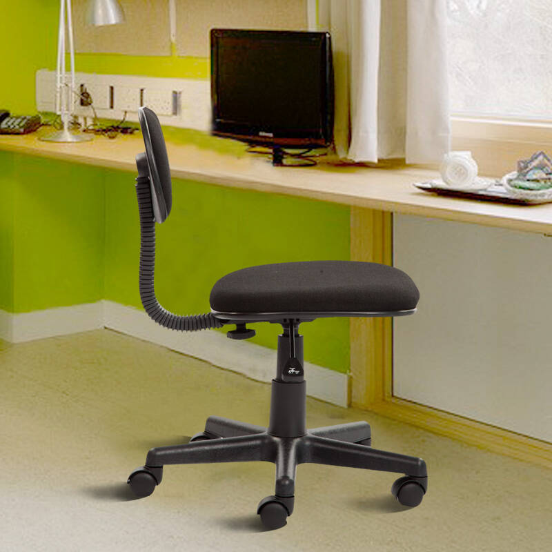 利沃 秘书椅 职员椅 办公椅 电脑椅 可升降学习椅 简约生活椅黑色