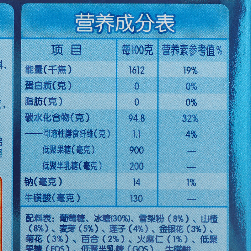 冰糖雪梨配料表图片