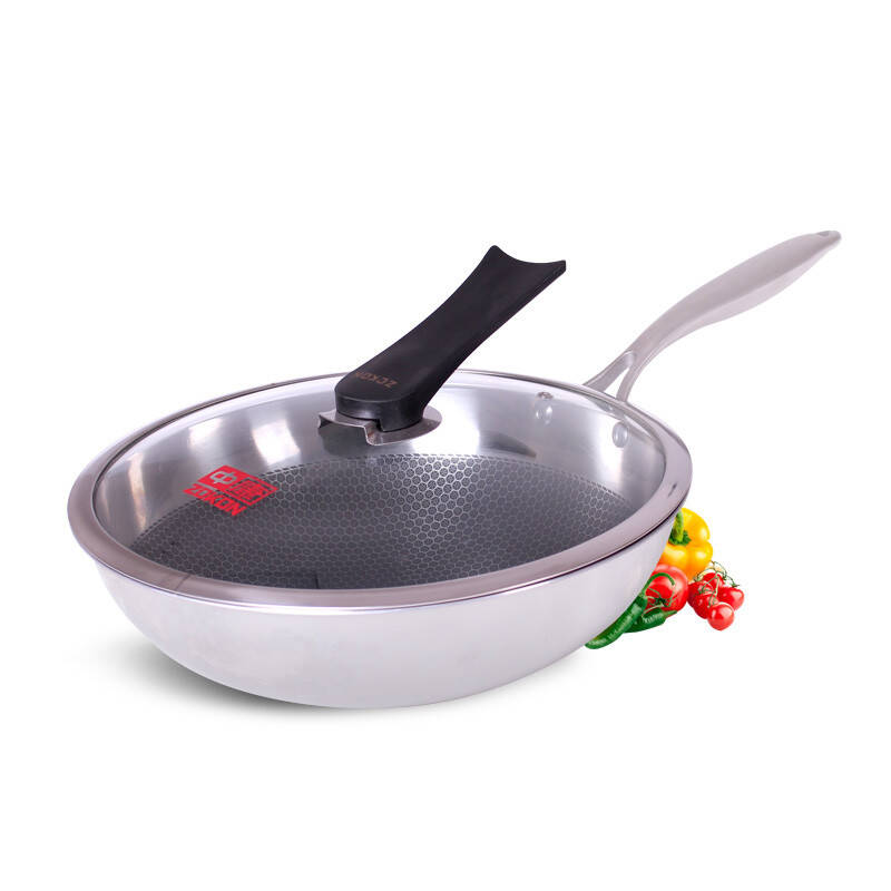 中康(zhongkang)32cm独创蜂窝物理不粘易清洗炒锅 zkfw-32a1