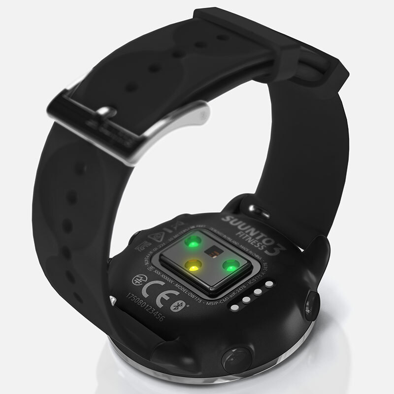 颂拓(suunto)手表suunto 3 fitness 运动健康风度系列黑色ss050067000