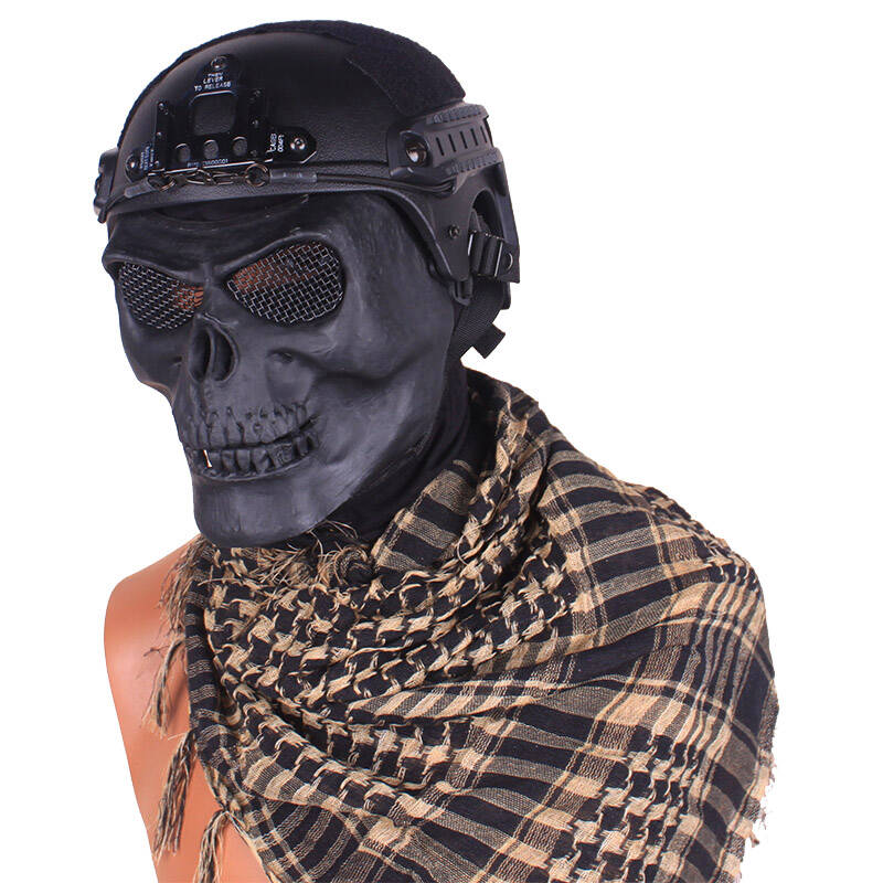 5折超骚m02二代超级恐怖骷髅战士面具/面罩 游戏万圣节面具 全脸90219