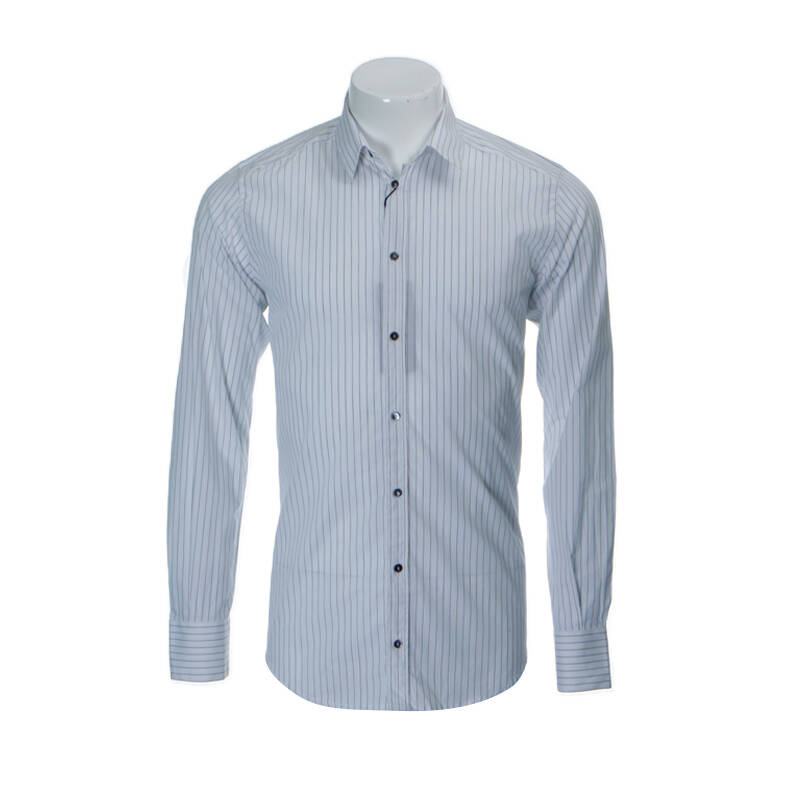 dolce&gabbana杜嘉班纳男士白底竖条纹长袖衬衫 hq0157 fr5qj 白色 41