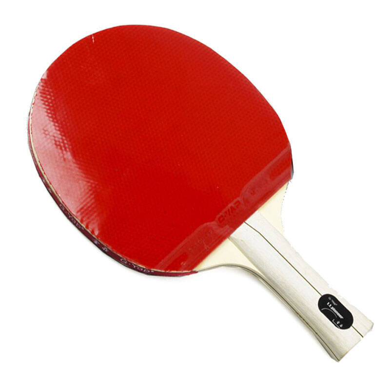 金亚乒乓球拍 四星级 4001 乒乓球成品拍 双面反胶套胶 直拍2只