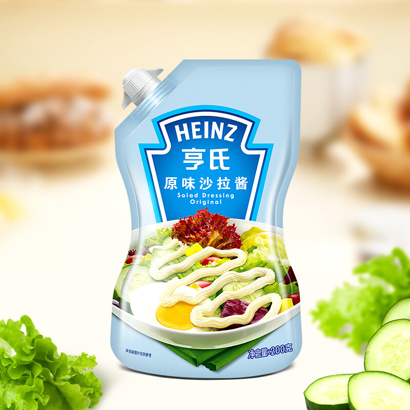 亨氏(heinz)原味沙拉酱 200 克*2个