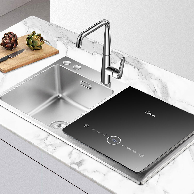 美的( midea ) 6套 洗碗机 家用超声波变频活水洗蔬果去农残三合一