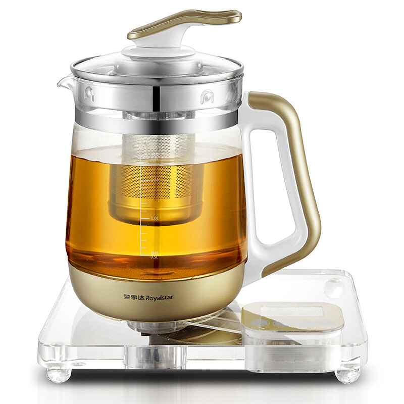荣事达(royalstar)养生壶304不锈钢发热盘1.8l水晶玻璃底座ysh1862