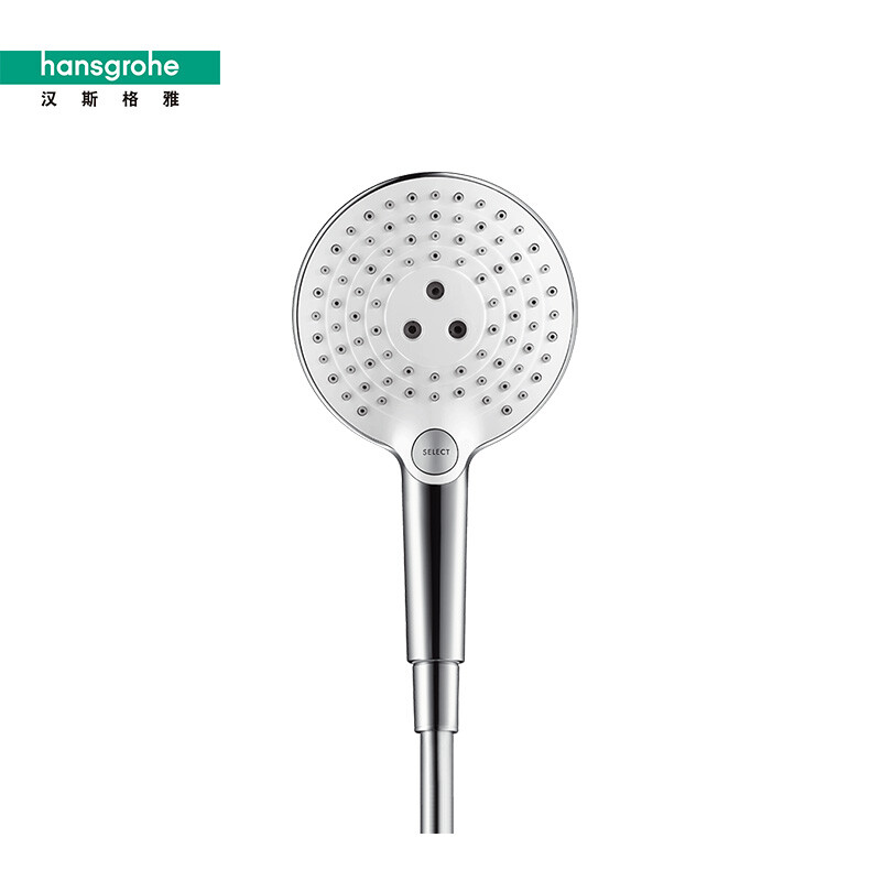 花洒汉斯格雅hansgrohe淋浴飞雨select120mm手持圆形26531407