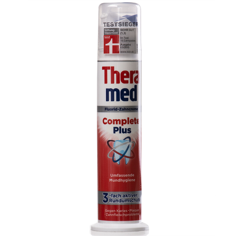 汉高施华蔻 (theramed) 瓦解牙渍 按压式牙膏 100ml 红色
