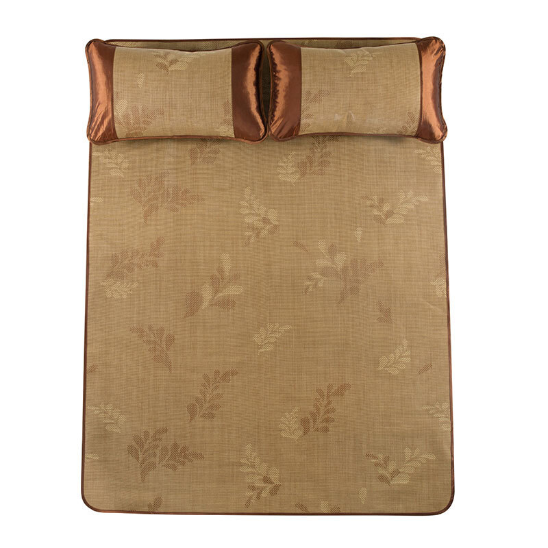 lovo罗莱生活出品凉席三件套 可折叠藤席空调席 静谧时光贡藤席180*