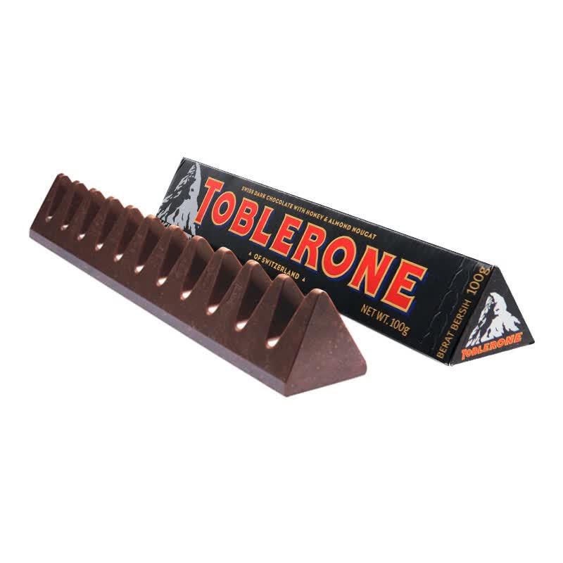 瑞士进口三角toblerone黑巧克力含蜂蜜及巴旦木糖果儿童休闲零食礼物