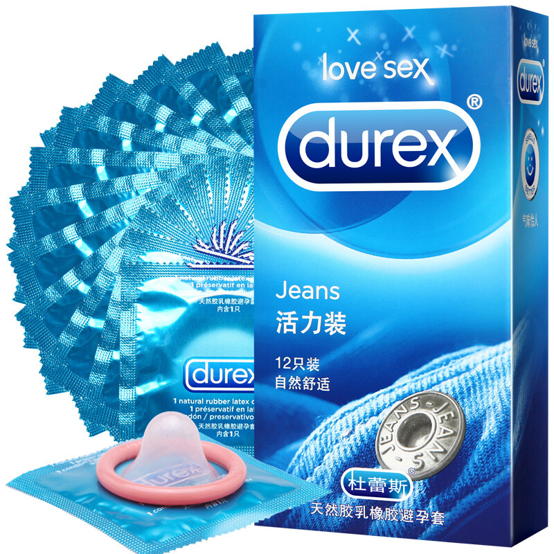 杜蕾斯 避孕套 男用 安全套 计生用品 活力12只装 成人用品 durex